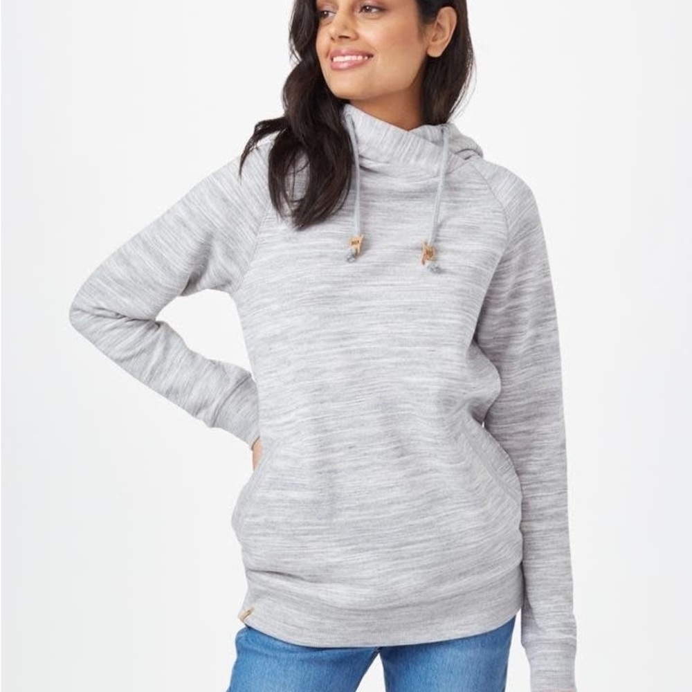 241-Tentree Women's Gray Pullover Hoodie